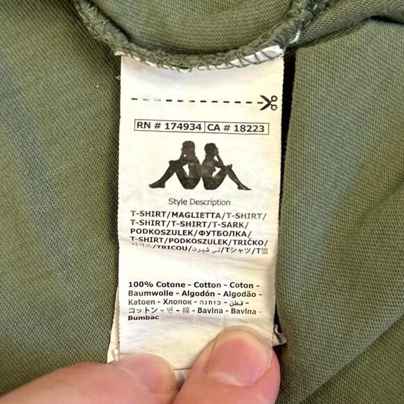 Kappa Shirt Mens Size Large Green Red Short Sleeve - Picture 4 of 6